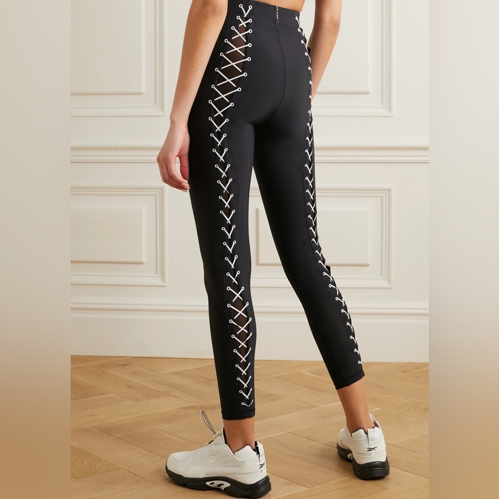 NWT Adam Selman Sport Lace Up Strappy Leggings S